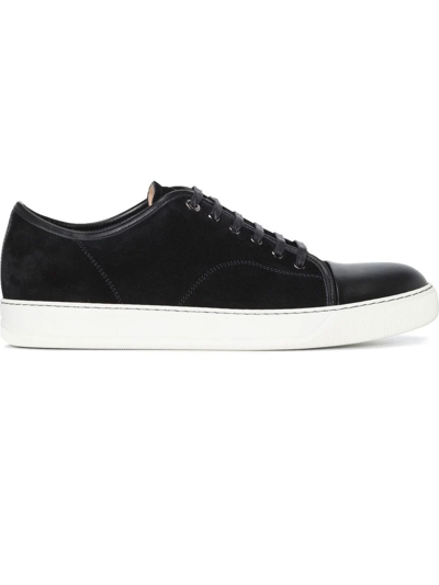 Shop Lanvin Black Calfskin Dbb1 Sneakers In Nero