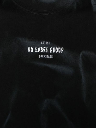 Shop 44 Label Group Black Cotton T-shirt In Nero