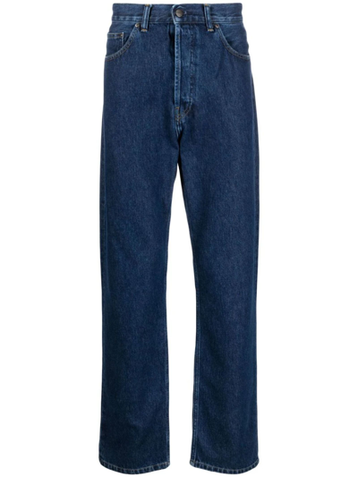 Shop Carhartt Blue Cotton Denim Jeans