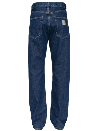 Shop Carhartt Blue Cotton Denim Jeans
