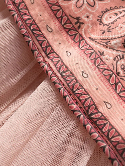 Shop Zimmermann Pink Linen-silk Blend Minidress In Rosa