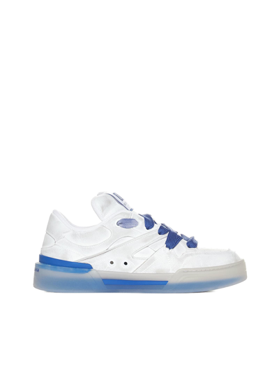 Shop Dolce & Gabbana Sneakers In Bianco Bluette