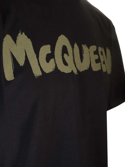 Shop Alexander Mcqueen Black T-shirt