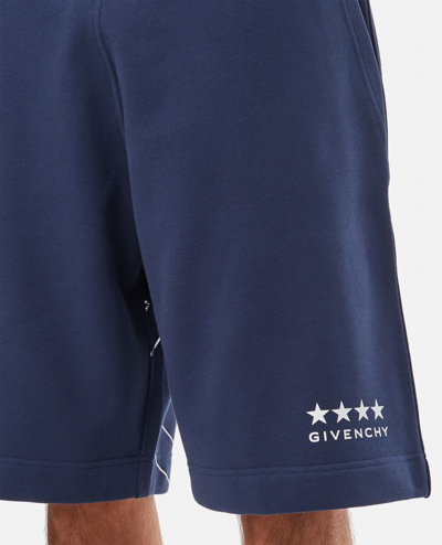 Shop Givenchy Cotton Short In Blue