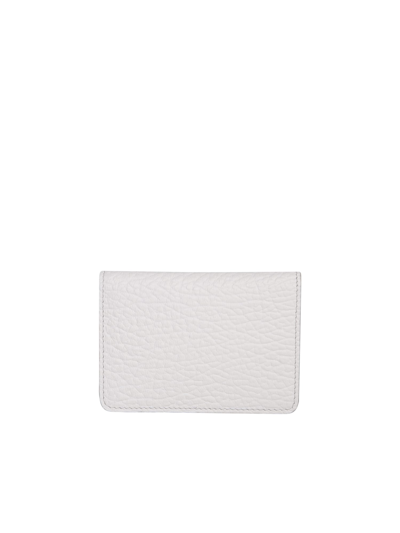 Shop Maison Margiela Four Stitches White Cardholder In Black