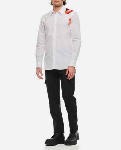 Shop Alexander Mcqueen Popeline Organic Cotton Shirt In White