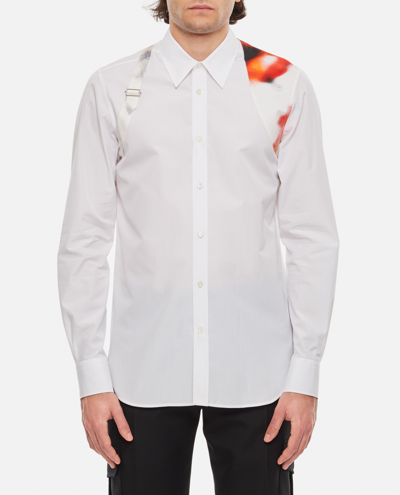 Shop Alexander Mcqueen Popeline Organic Cotton Shirt In White