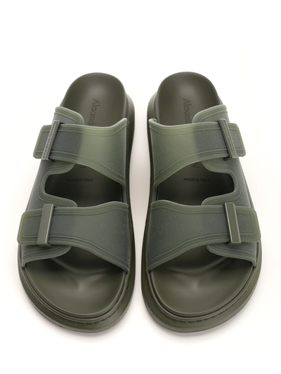 Shop Alexander Mcqueen Hybrid Sandal In Green