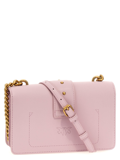 Shop Pinko Mini Love Bag One Simply Crossbody Bag In Purple