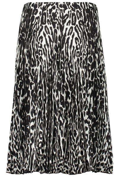 Shop Burberry Printed Midi Skirt In Animalier