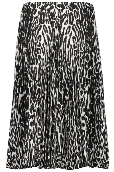 Burberry Printed Midi Skirt In Animalier
