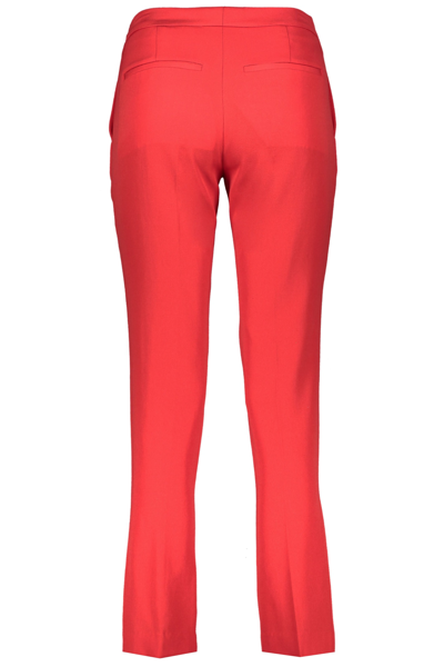 Shop Burberry Wool Trousers In Red