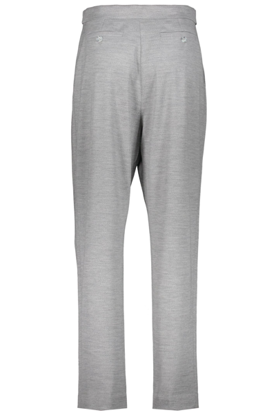Shop Burberry Long Trousers In Grey