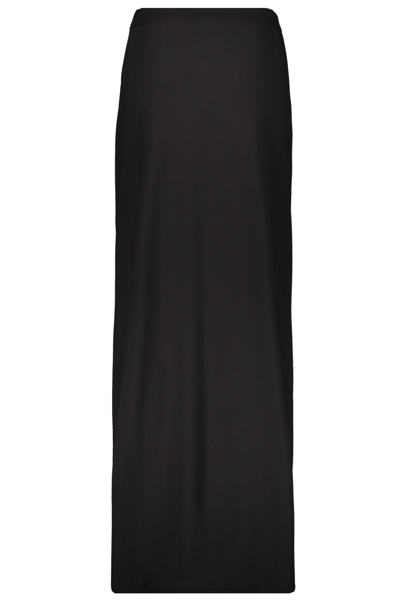 Shop Burberry Long Skirt In Black