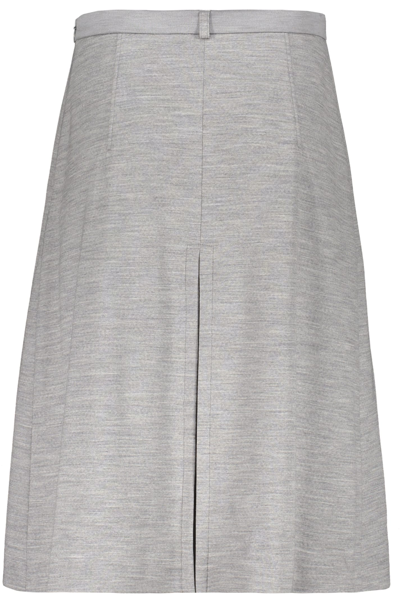 Shop Burberry Midi Skirt In Grey