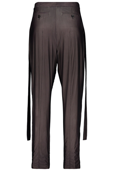 Shop Burberry Technical Fabric Pants In Brown