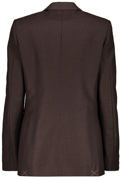 Shop Burberry Single-breasted Two-button Blazer In Brown