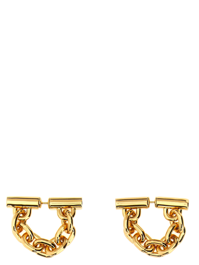 Shop Rabanne Xl Link Chain Earrings In Gold