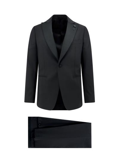 Shop Lardini Tuxedo In Black