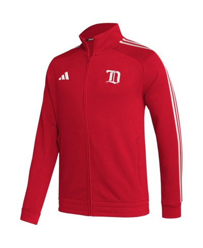 Shop Adidas Originals Men's Adidas Red Detroit Red Wings Raglan Full-zip Track Jacket