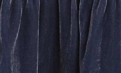 Shop Lucky Brand Embroidered Velvet Camisole In Blue Indigo