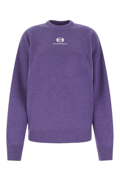 Shop Balenciaga Knitwear In Purple
