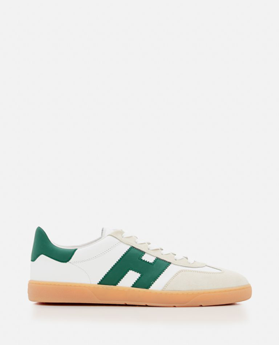Shop Hogan Cool Laced H Sneakers In White