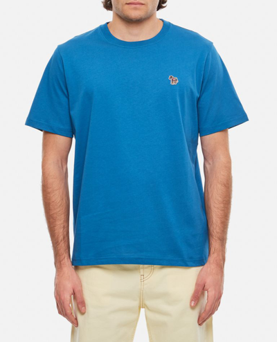 Shop Ps By Paul Smith Zebra T-shirt In Blue