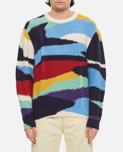 Shop Ps By Paul Smith Sweater Crew Neck In Multicolor