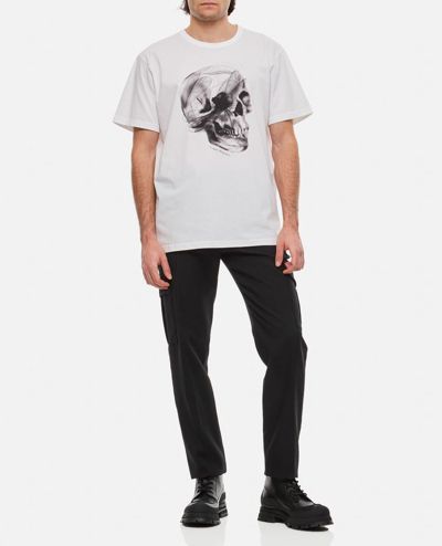 Shop Alexander Mcqueen Skull Print T-shirt In White