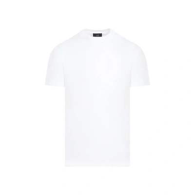 Shop Dunhill Ad Insignia Cotton T-shirt Tshirt In White