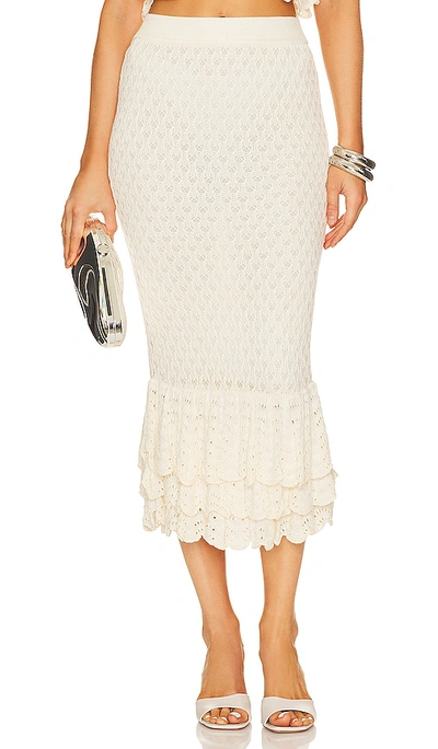 Shop Beach Riot Polly Skirt In Ivory