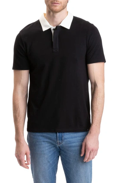 Shop Threads 4 Thought Ashby Short Sleeve Polo In Black