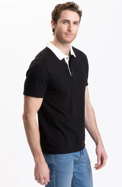 Shop Threads 4 Thought Ashby Short Sleeve Polo In Black