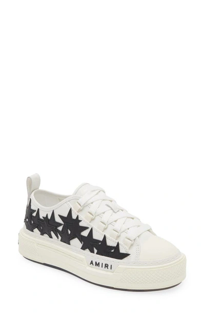 Shop Amiri Stars Court Low Top Sneaker In White/ Black