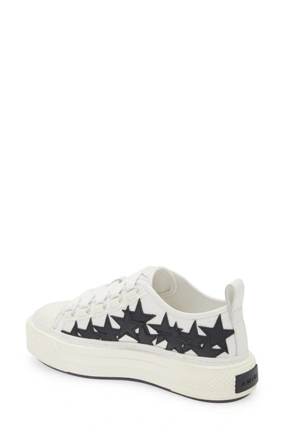Shop Amiri Stars Court Low Top Sneaker In White/ Black