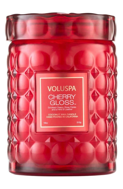 Voluspa Cherry Gloss Large Jar Candle, 18 Oz. In Cherry Gloss