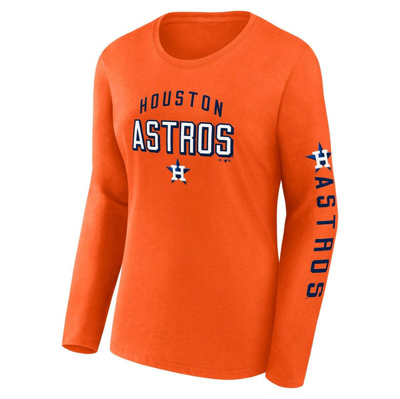Shop Fanatics Branded Orange/navy Houston Astros T-shirt Combo Pack