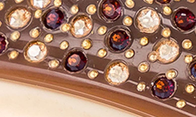 Shop Alexandre De Paris Swarovski Crystal Claw Clip In Chocolate