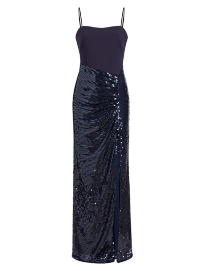 Shop Likely Women's Gigi Sequin-embellished Gown In Navy