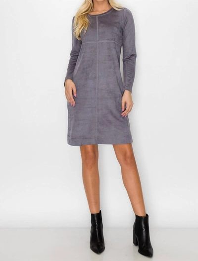 Shop Joh Aurora Dress In Charcoal In Pink