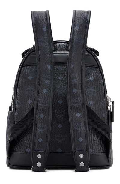 Shop Mcm Stark 32 Visetos Coated Canvas Backpack In Black