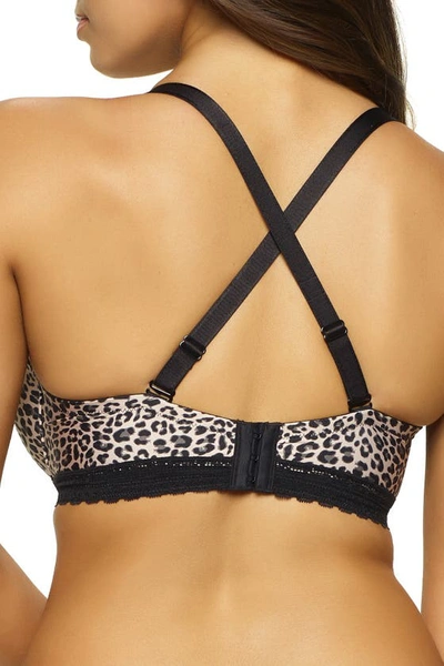 Shop Felina Gorgeous Contour Bra In Natural Cheetah