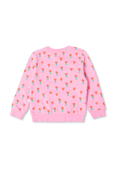 Shop Stella Mccartney Sweatshirt With Floral Motif