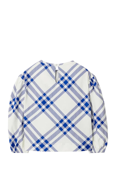 Shop Burberry Sweater With Check Print In Multicolor
