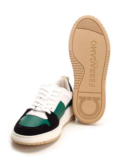 Shop Ferragamo Dennis Sneakers In Multicolor