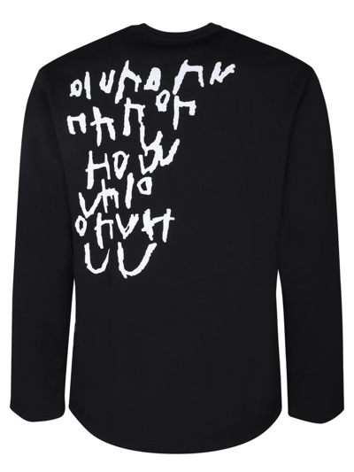 Shop Comme Des Garçons Homme Deux All-over Print Black T-shirt