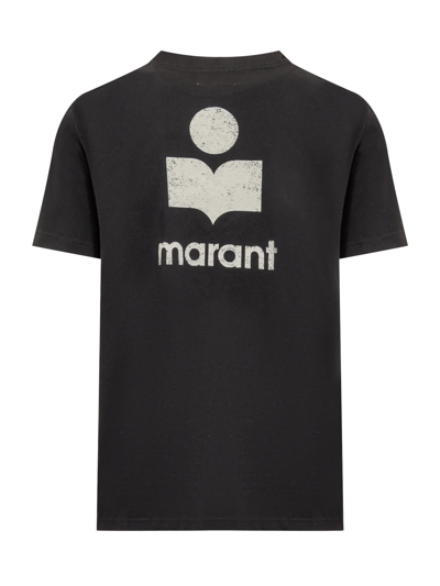Shop Isabel Marant Zafferh T-shirt In Black/ecru