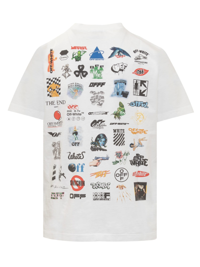 Shop Off-white Logic T-shirt In White Black