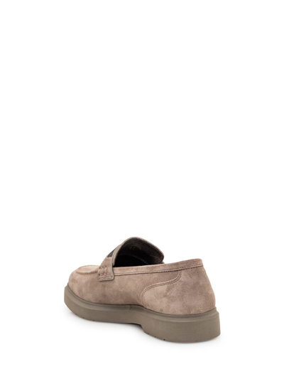 Shop Brunello Cucinelli Penny Loafer In Ice